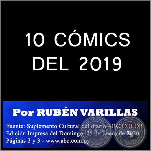 10 CÓMICS DEL 2019 - Por RUBÉN VARILLAS - Domingo, 05 de Enero de 2020